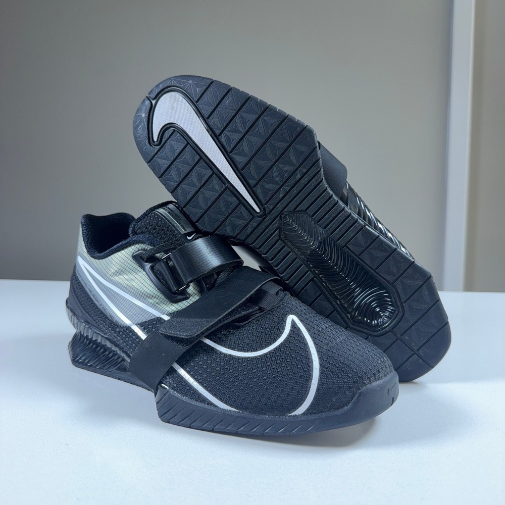 Nike Romaleos 4 Weightlifting Shoes Mens 11.5 Black CD3463-010 Training Squat
